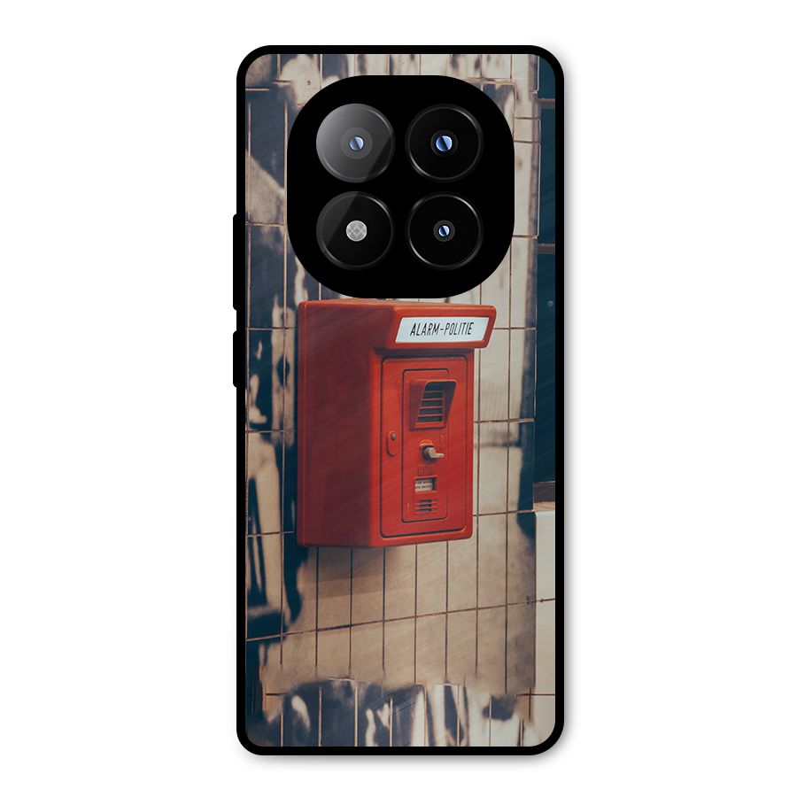 Vintage Alarm Metal Back Case for Redmi Note 14 Pro Plus 5G