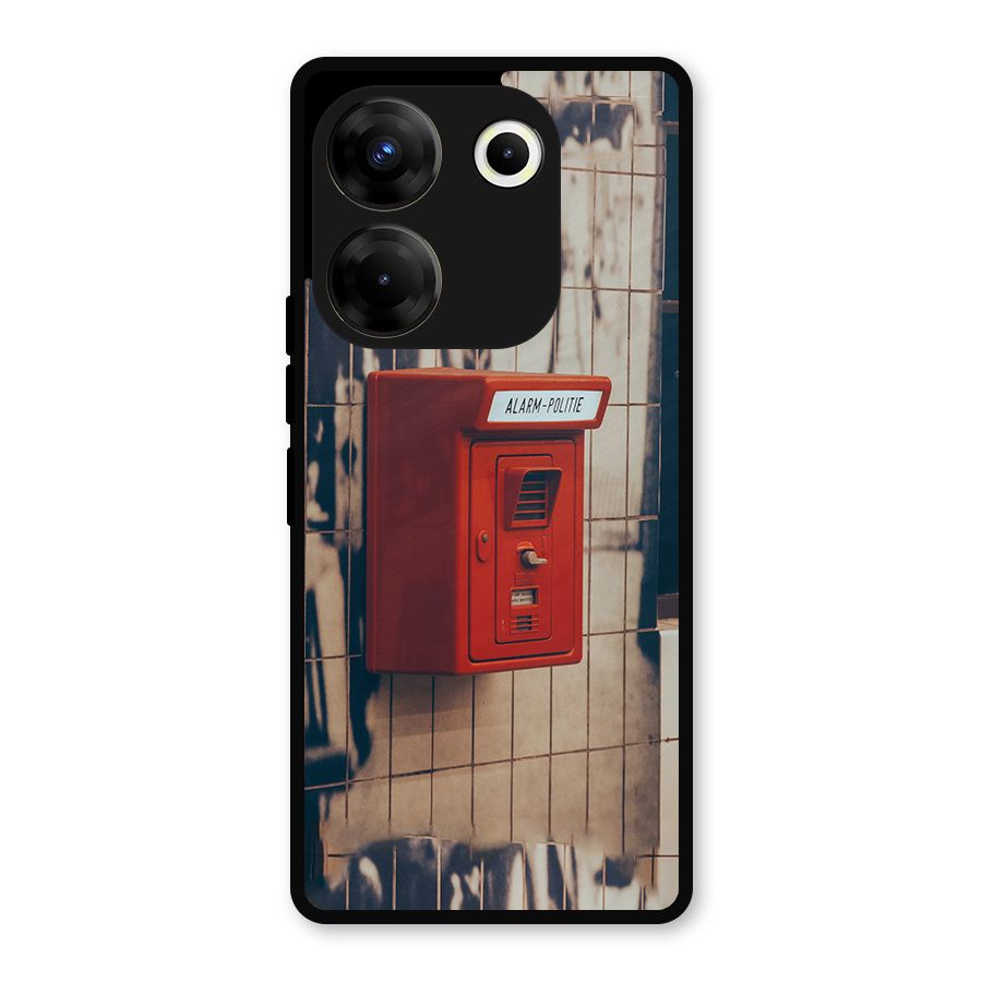 Vintage Alarm Metal Back Case for Tecno Camon 20 Pro