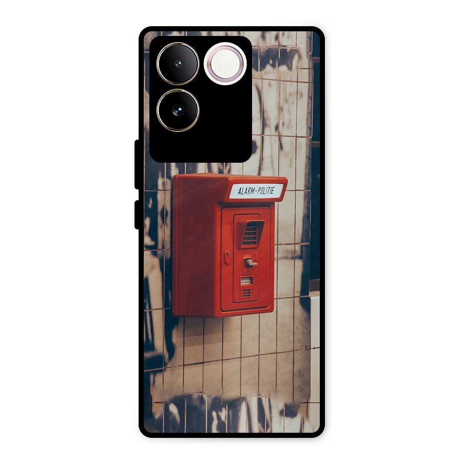 Vintage Alarm Metal Back Case for Vivo T2 Pro