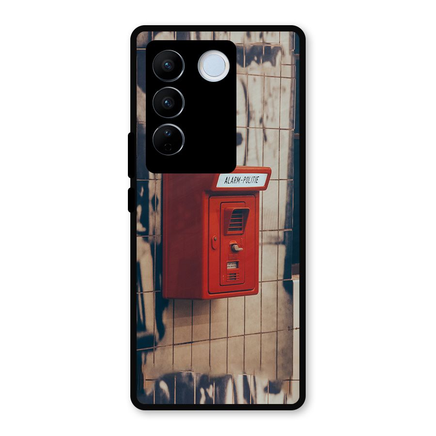 Vintage Alarm Metal Back Case for Vivo V27