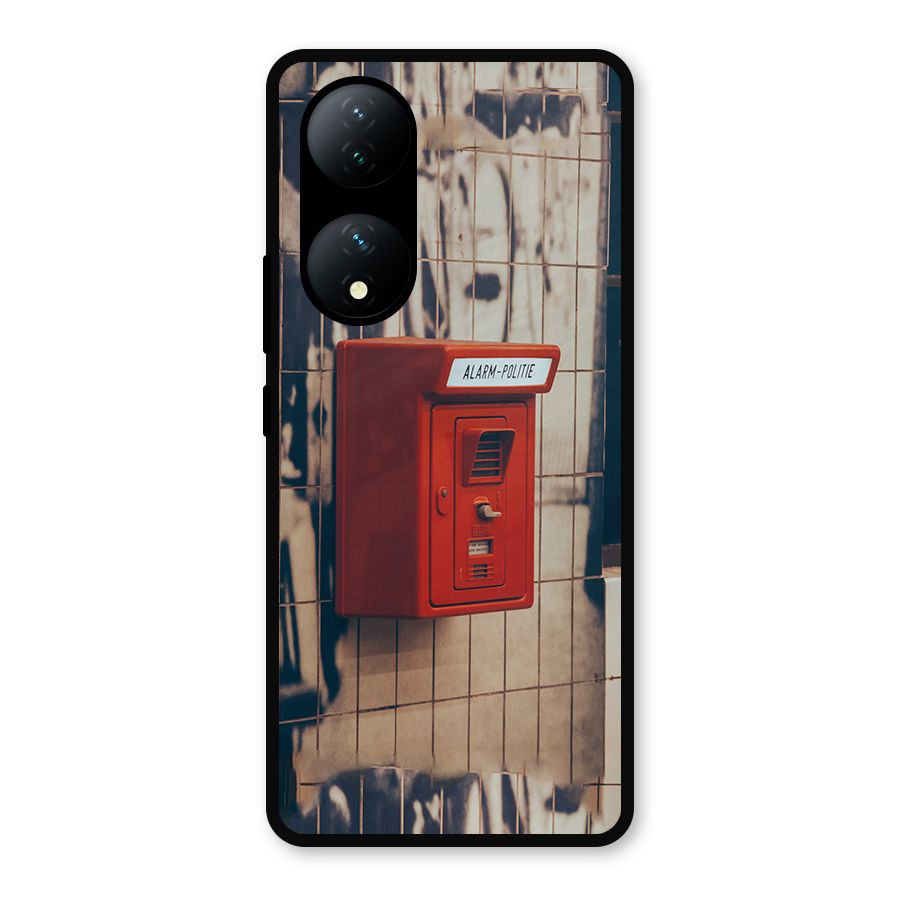 Vintage Alarm Metal Back Case for Vivo Y100a