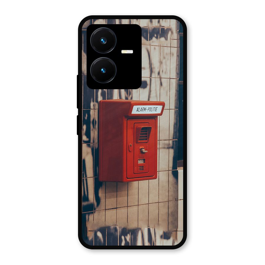 Vintage Alarm Metal Back Case for Vivo Y22