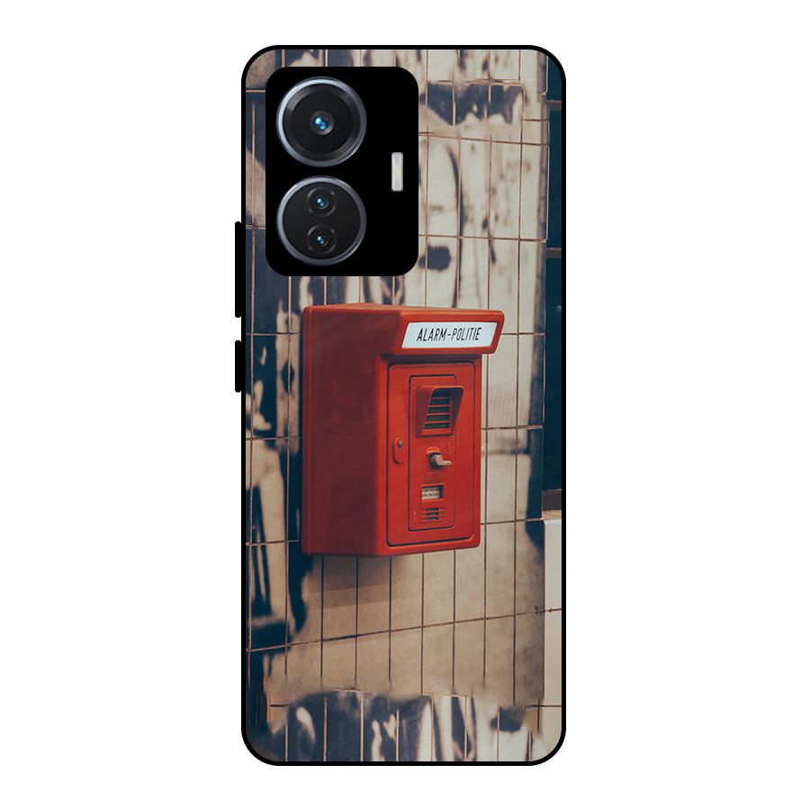 Vintage Alarm Metal Back Case for iQOO Z6 44W