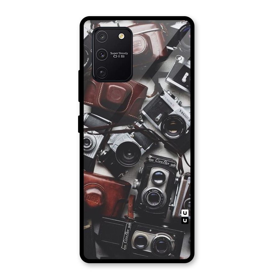 Vintage Beauty Shutter Glass Back Case for Galaxy S10 Lite