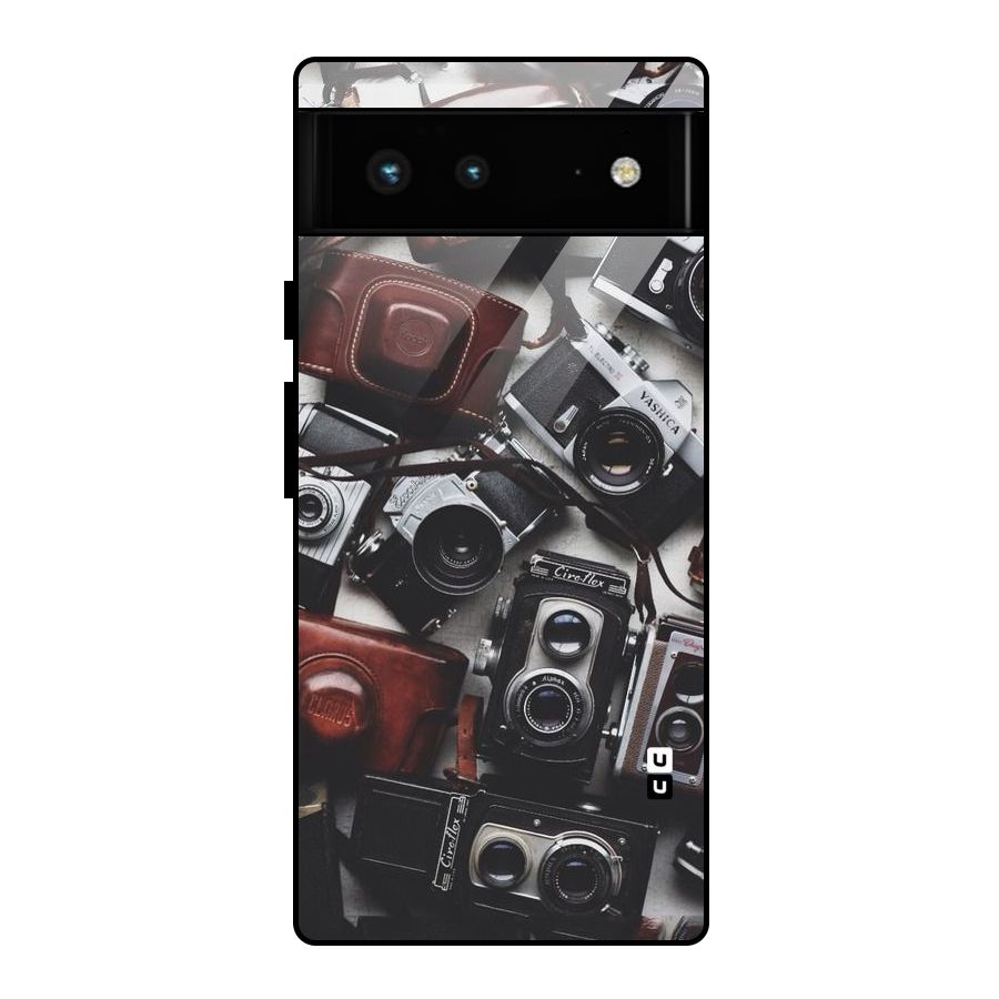 Vintage Beauty Shutter Glass Back Case for Google Pixel 6
