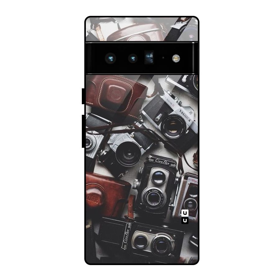 Vintage Beauty Shutter Glass Back Case for Google Pixel 6 Pro