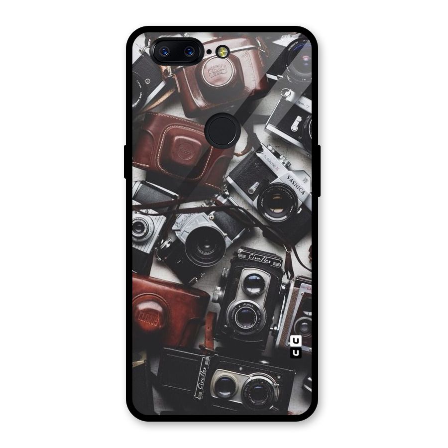 Vintage Beauty Shutter Glass Back Case for OnePlus 5T