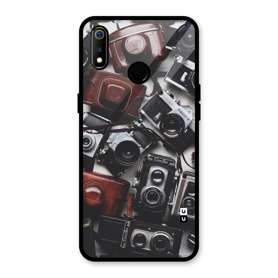Vintage Beauty Shutter Glass Back Case for Realme 3i