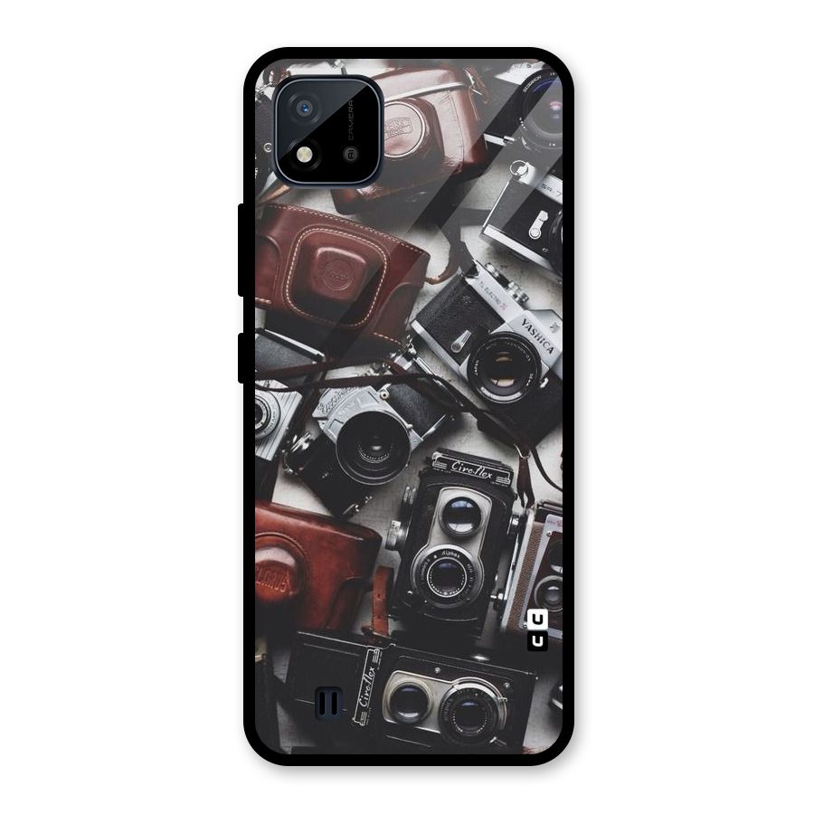 Vintage Beauty Shutter Glass Back Case for Realme C11 2021