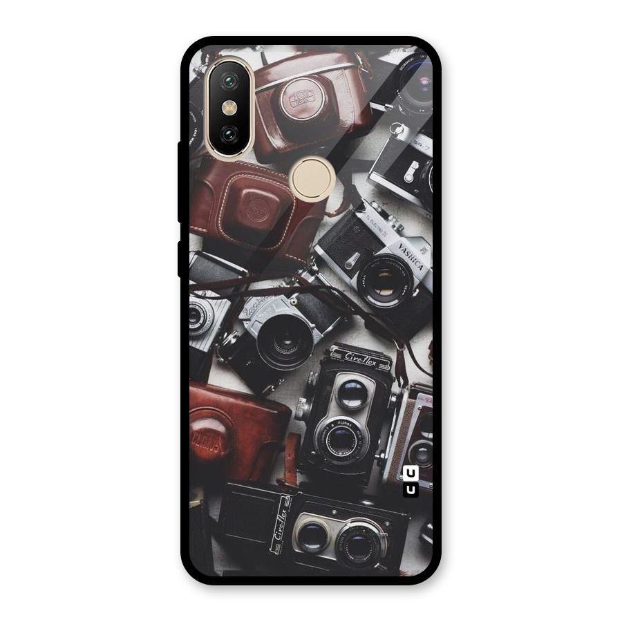 Vintage Beauty Shutter Glass Back Case for Redmi A2