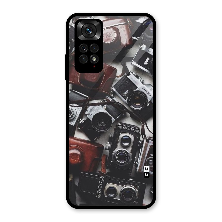 Vintage Beauty Shutter Glass Back Case for Redmi Note 11S