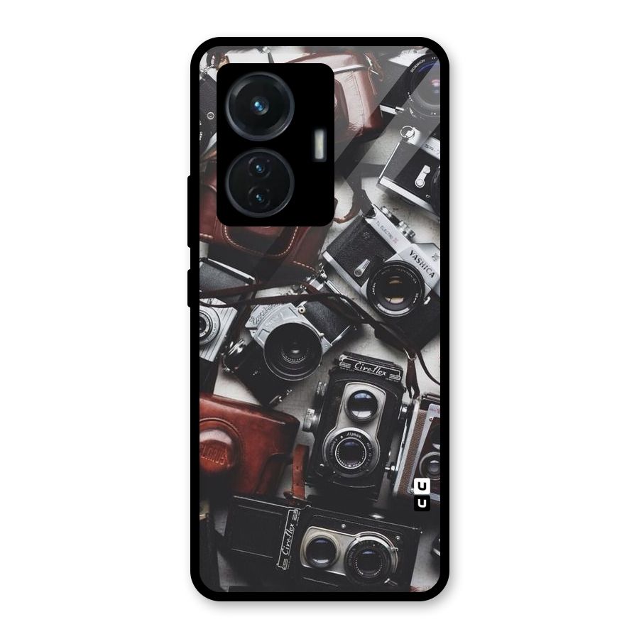 Vintage Beauty Shutter Glass Back Case for Vivo T1 44W
