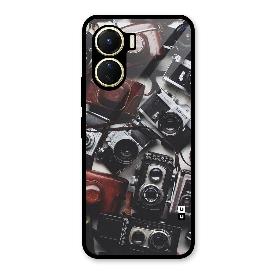 Vintage Beauty Shutter Glass Back Case for Vivo Y16