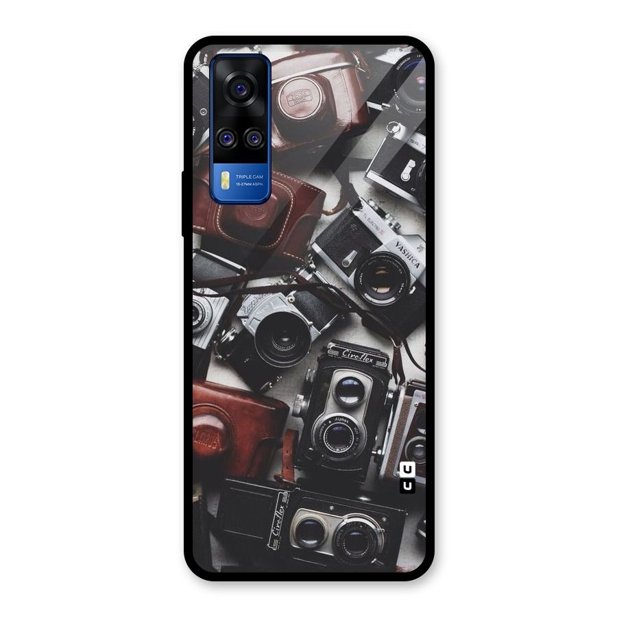 Vintage Beauty Shutter Glass Back Case for Vivo Y31