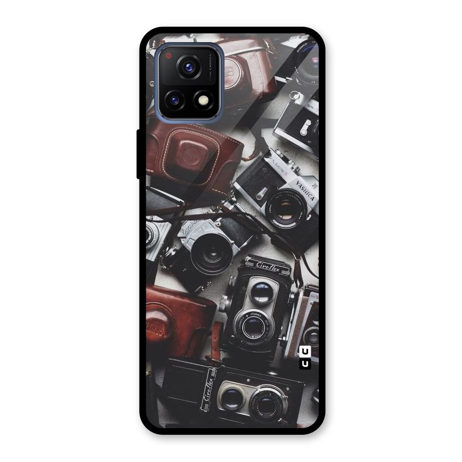 Vintage Beauty Shutter Glass Back Case for Vivo Y72 5G