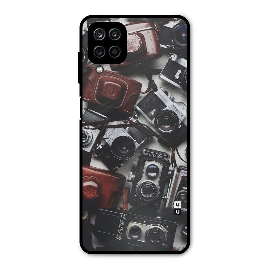 Vintage Beauty Shutter Metal Back Case for Galaxy A12