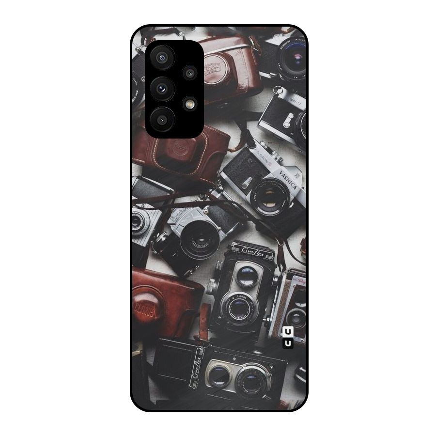 Vintage Beauty Shutter Metal Back Case for Galaxy A23