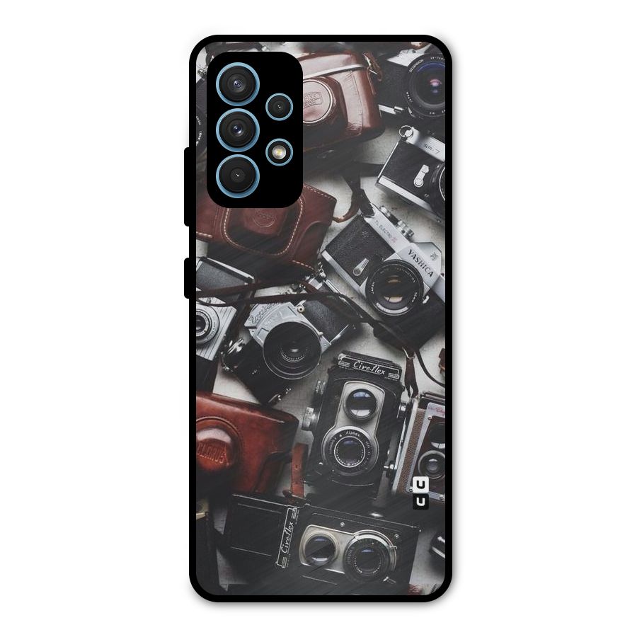 Vintage Beauty Shutter Metal Back Case for Galaxy A32