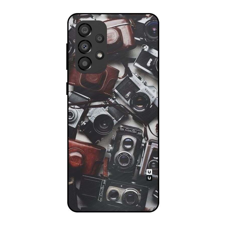 Vintage Beauty Shutter Metal Back Case for Galaxy A33 5G