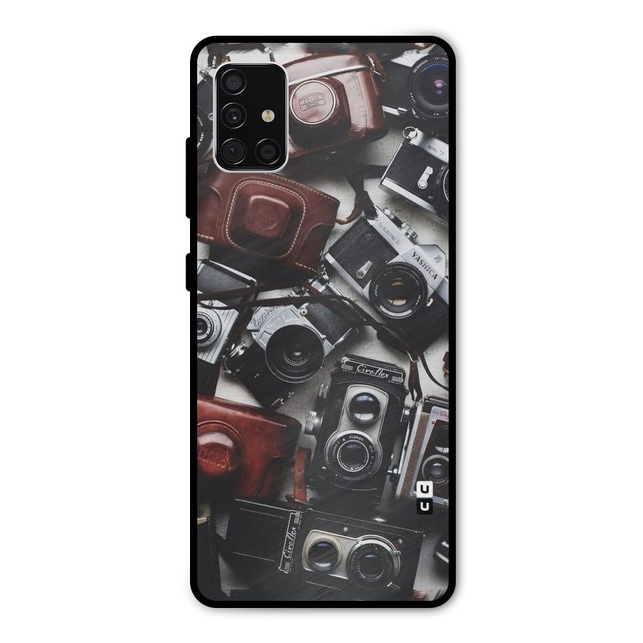 Vintage Beauty Shutter Metal Back Case for Galaxy A51