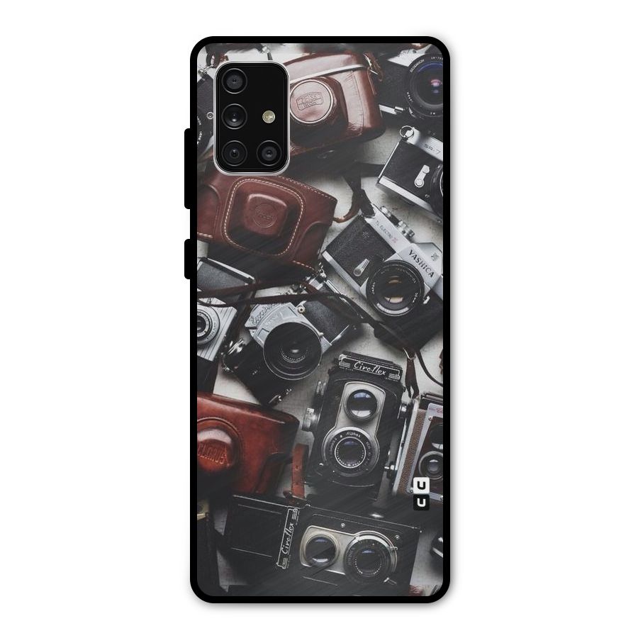 Vintage Beauty Shutter Metal Back Case for Galaxy A71
