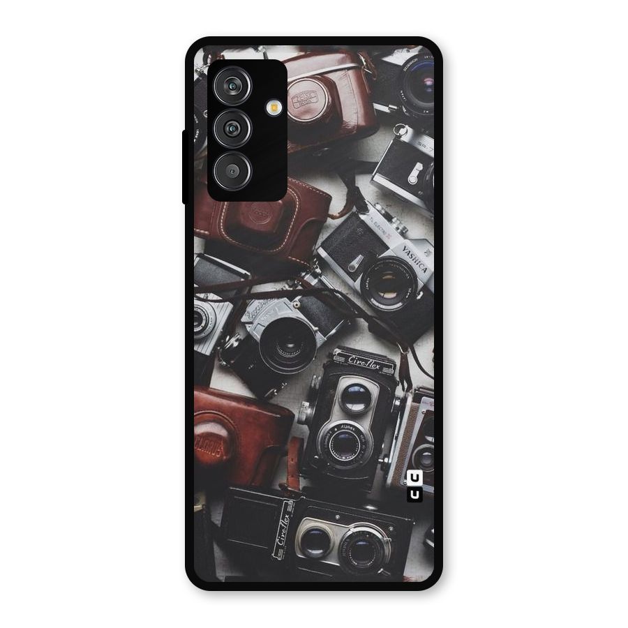 Vintage Beauty Shutter Metal Back Case for Galaxy F13