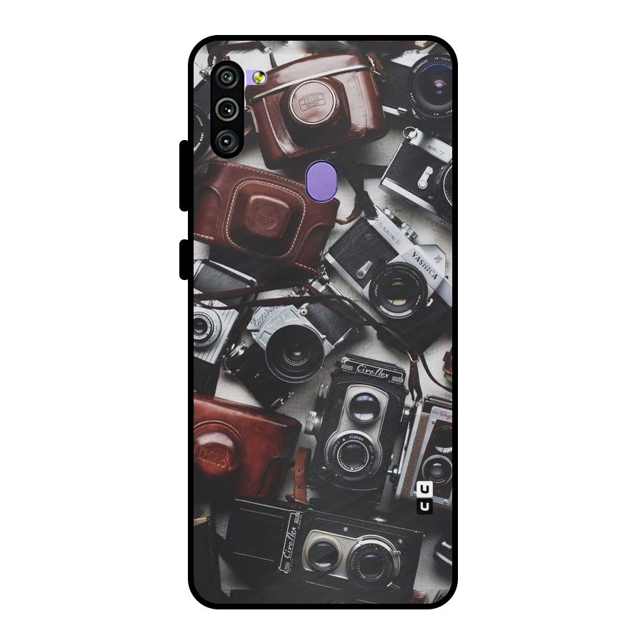 Vintage Beauty Shutter Metal Back Case for Galaxy M11