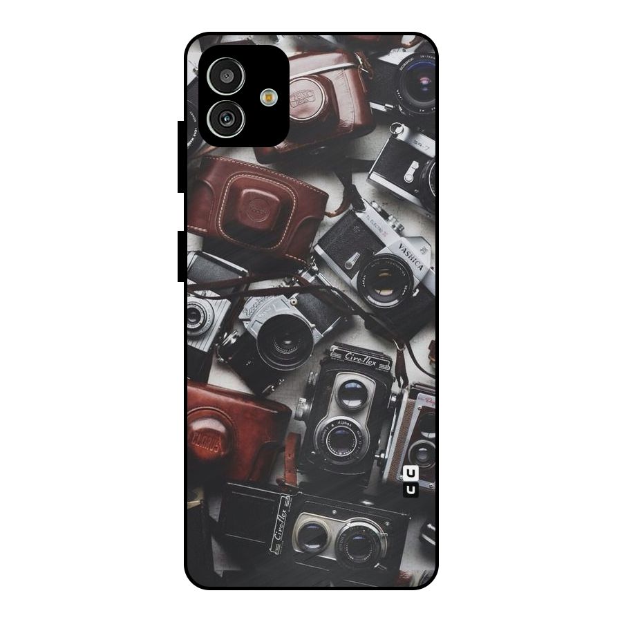 Vintage Beauty Shutter Metal Back Case for Galaxy M13 5G