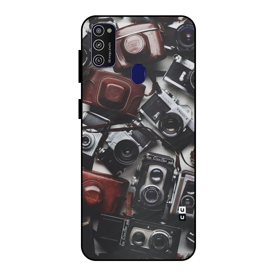 Vintage Beauty Shutter Metal Back Case for Galaxy M30s
