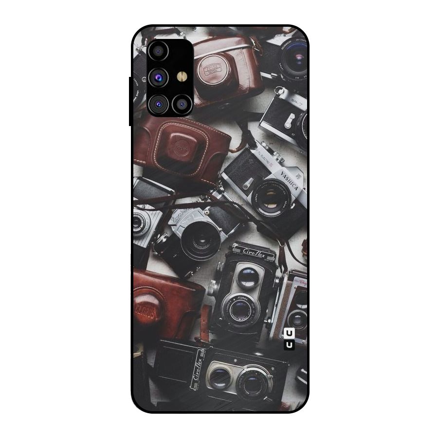 Vintage Beauty Shutter Metal Back Case for Galaxy M31s