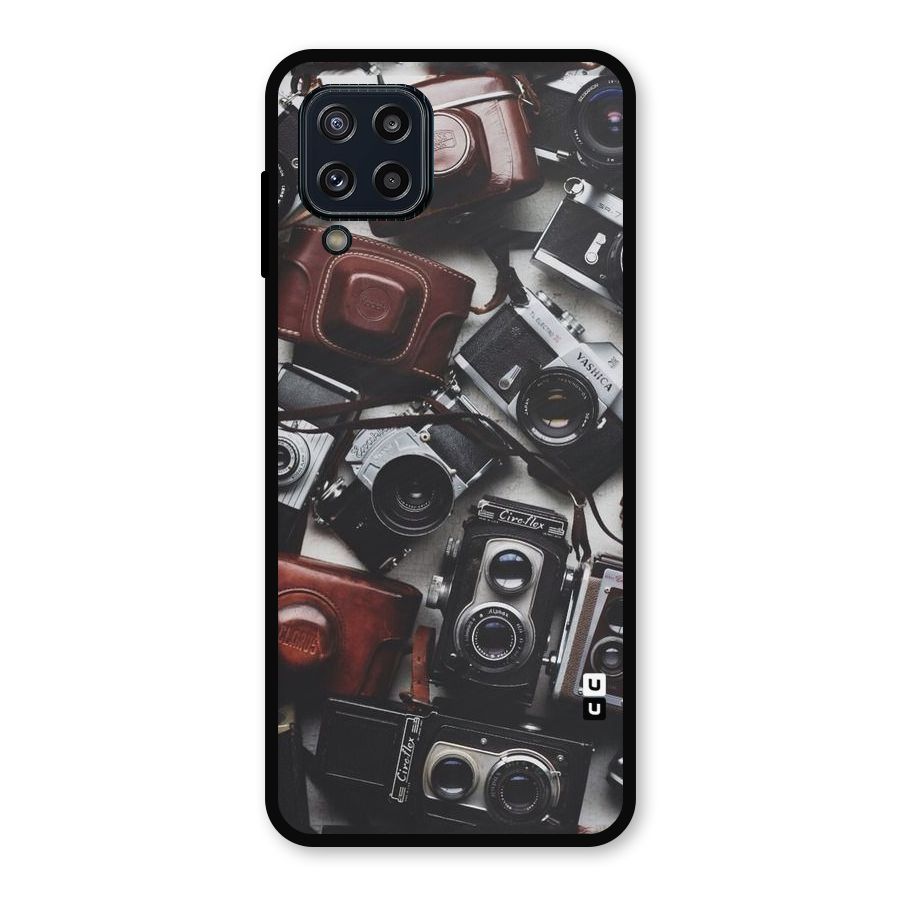 Vintage Beauty Shutter Metal Back Case for Galaxy M32