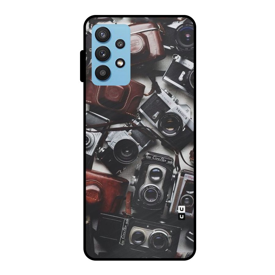 Vintage Beauty Shutter Metal Back Case for Galaxy M32 5G