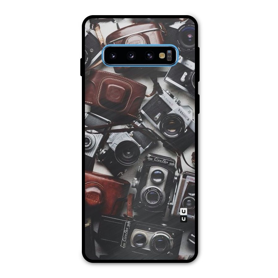 Vintage Beauty Shutter Metal Back Case for Galaxy S10