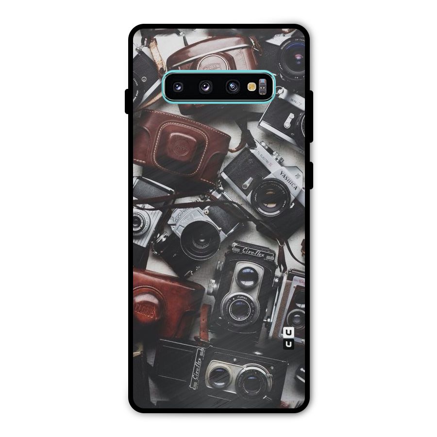 Vintage Beauty Shutter Metal Back Case for Galaxy S10 Plus