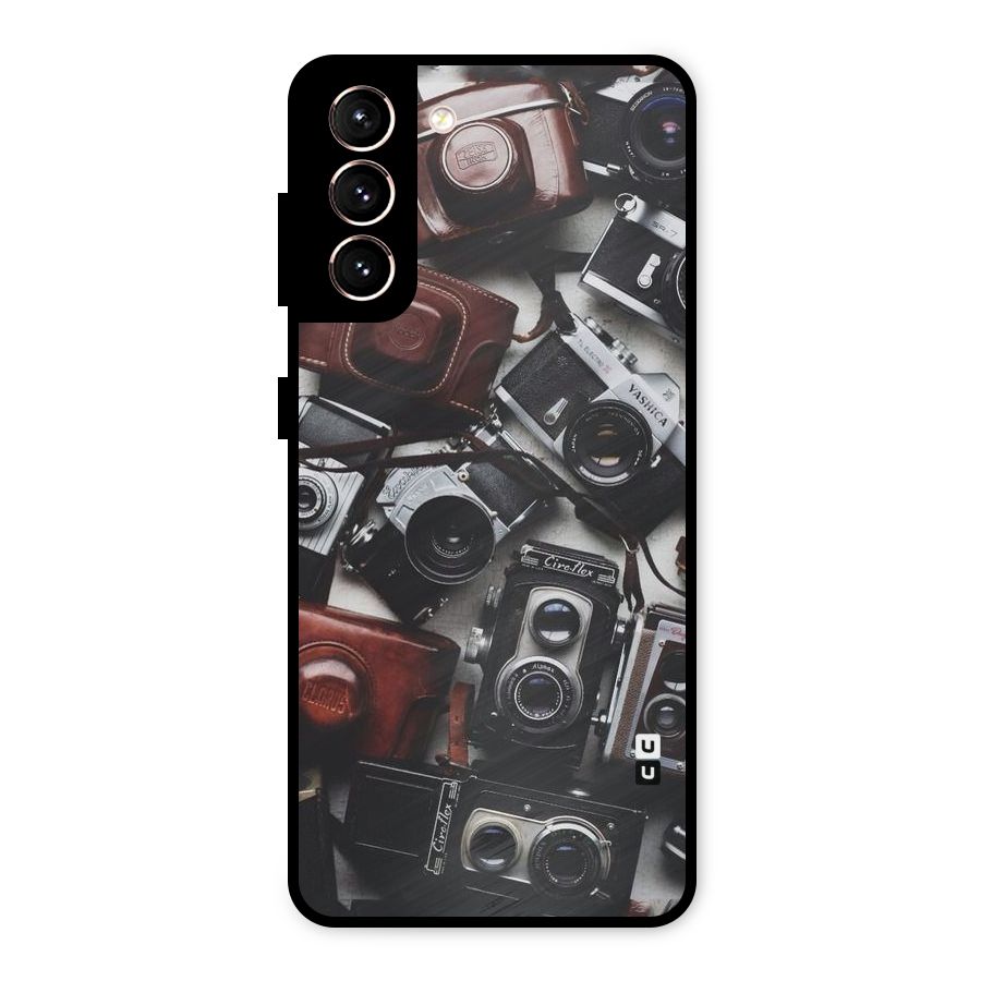 Vintage Beauty Shutter Metal Back Case for Galaxy S21 5G