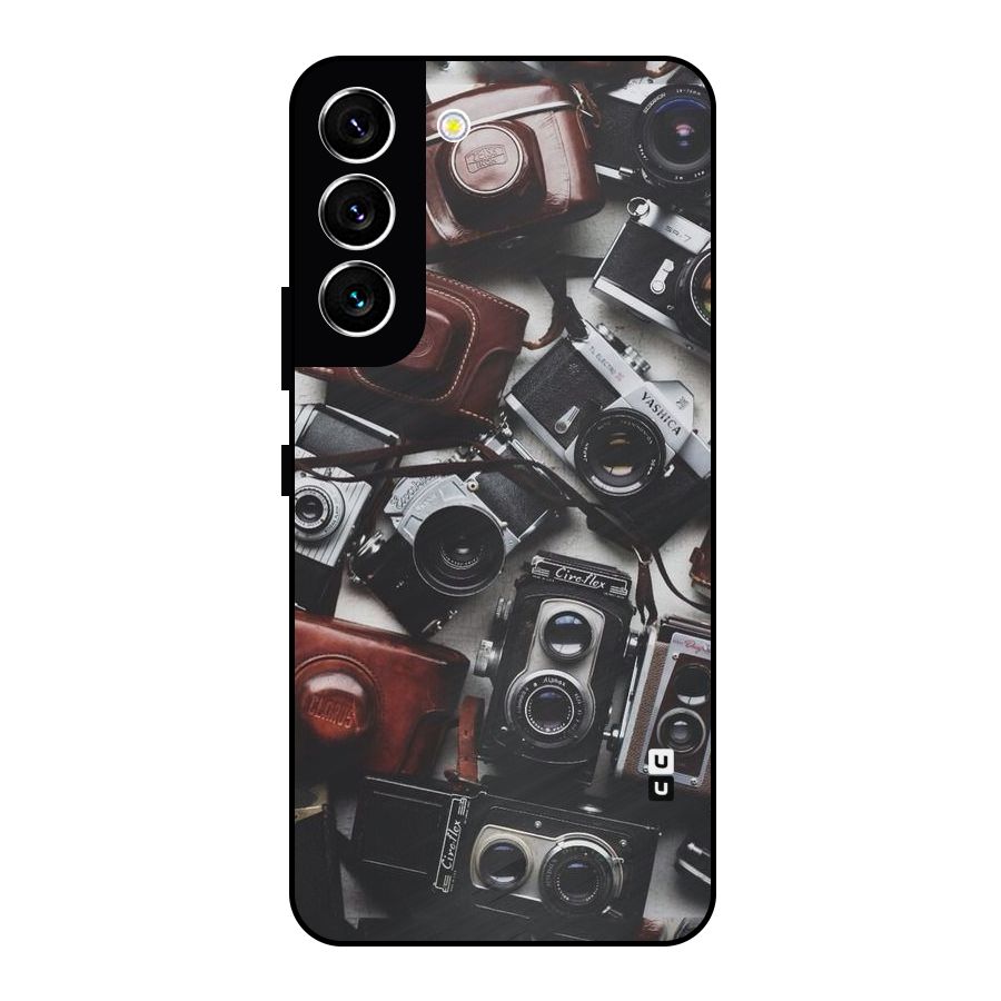 Vintage Beauty Shutter Metal Back Case for Galaxy S22 5G