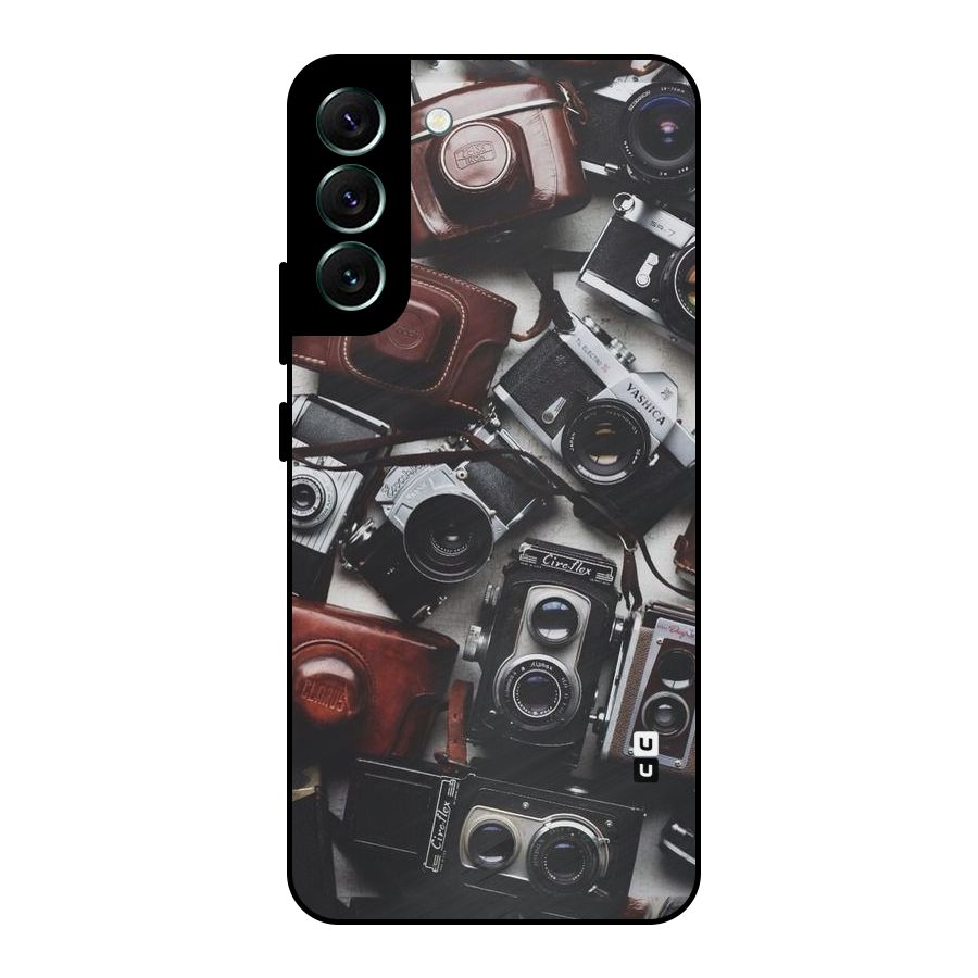 Vintage Beauty Shutter Metal Back Case for Galaxy S22 Plus 5G