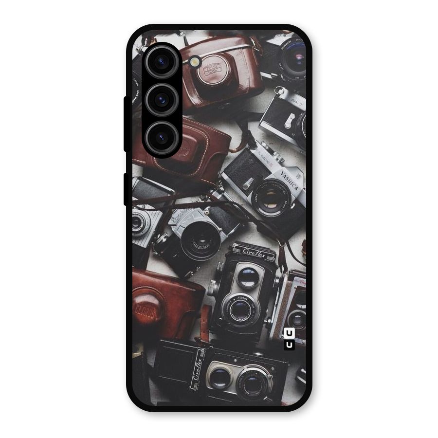 Vintage Beauty Shutter Metal Back Case for Galaxy S23