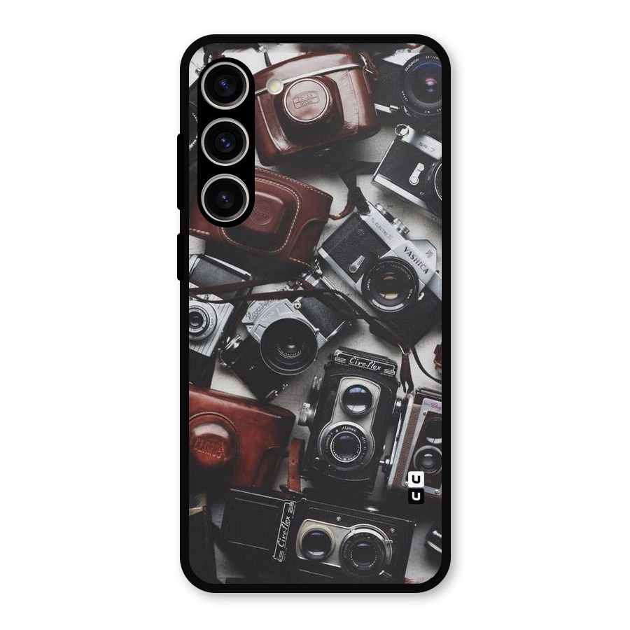 Vintage Beauty Shutter Metal Back Case for Galaxy S23 Plus