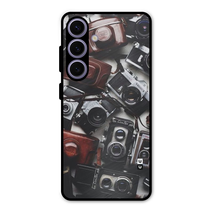 Vintage Beauty Shutter Metal Back Case for Galaxy S24