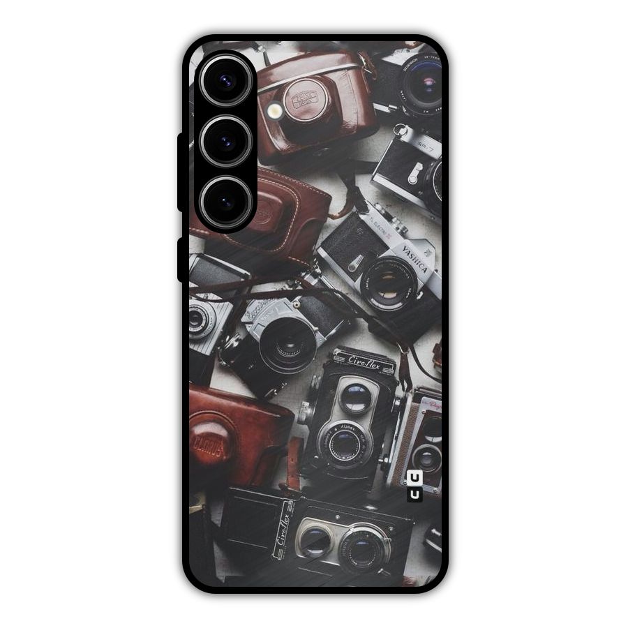 Vintage Beauty Shutter Metal Back Case for Galaxy S24 Plus