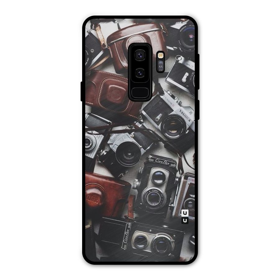 Vintage Beauty Shutter Metal Back Case for Galaxy S9 Plus