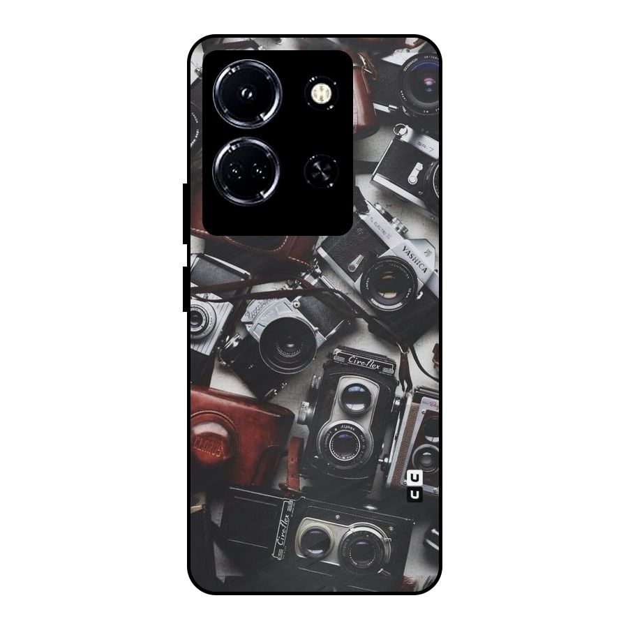 Vintage Beauty Shutter Metal Back Case for Infinix Note 30 5G