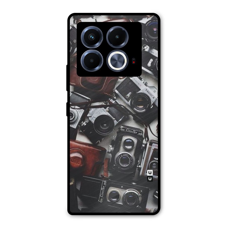 Vintage Beauty Shutter Metal Back Case for Infinix Note 40 5G