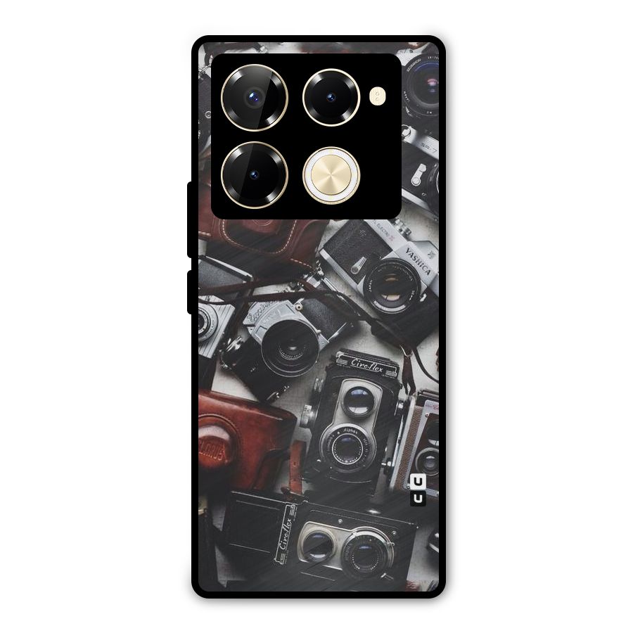 Vintage Beauty Shutter Metal Back Case for Infinix Note 40 Pro Plus