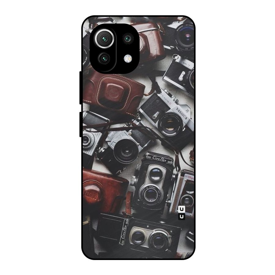 Vintage Beauty Shutter Metal Back Case for Mi 11 Lite NE 5G