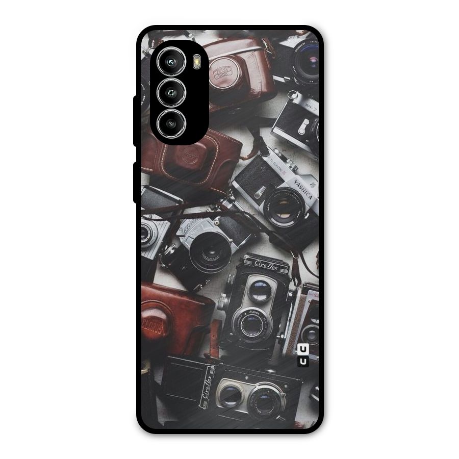 Vintage Beauty Shutter Metal Back Case for Moto G82