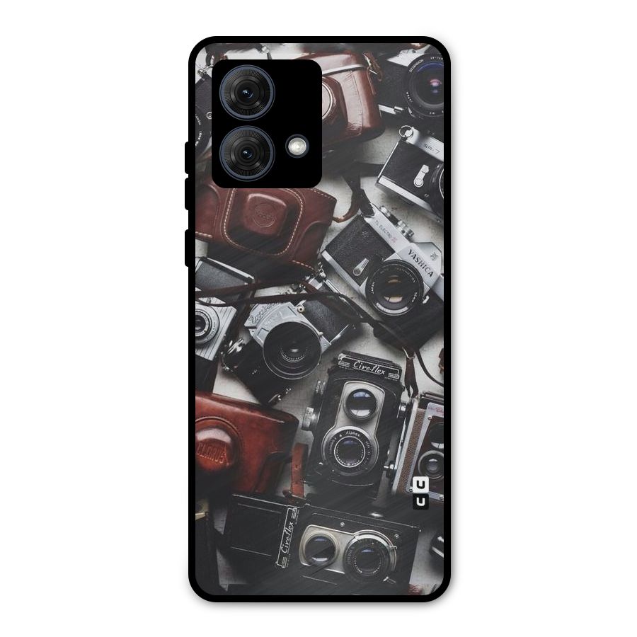 Vintage Beauty Shutter Metal Back Case for Moto G84