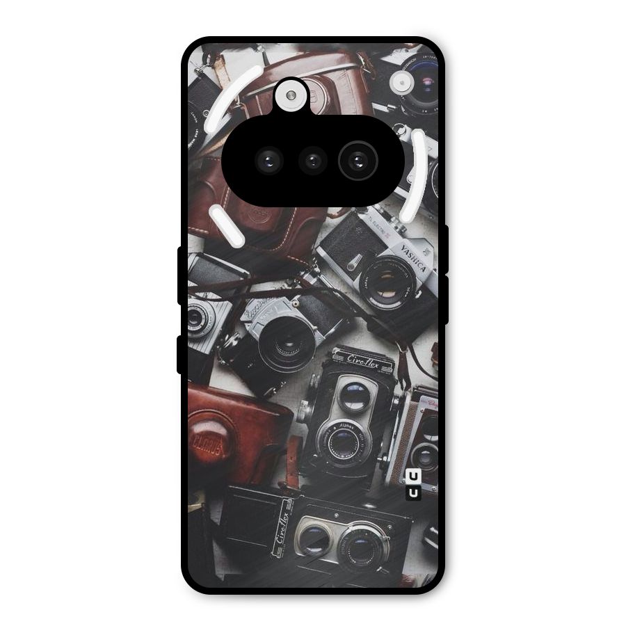 Vintage Beauty Shutter Metal Back Case for Nothing Phone 3a