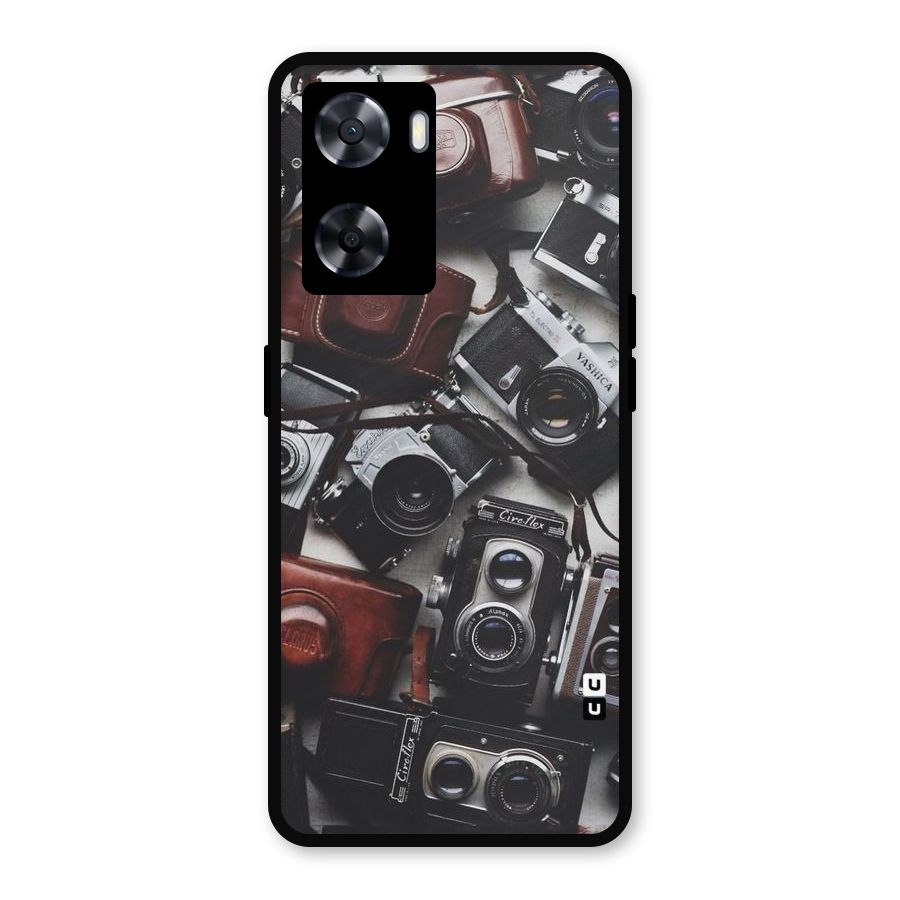 Vintage Beauty Shutter Metal Back Case for Oppo A57 2022